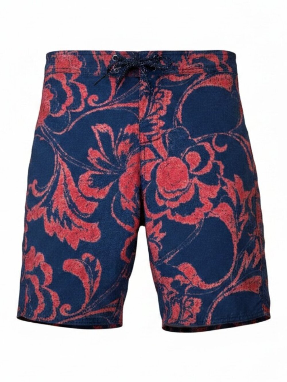 Men's Patagonia Swimsuit Bathing Suit Red Blue Flowers Sz 32 Button Fly Trunks